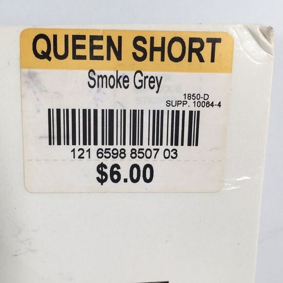 Sheerest Caress Support Queen Short Smoke grey reinforced toe, control top panty - Picture 3 of 7